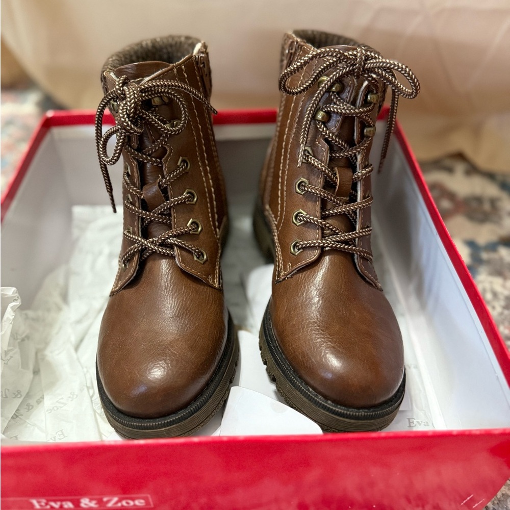 Eva & Zoe Brown Leather Boots